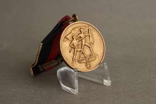 WW2 Tysk 1. Oktober 1938 Medalje. Original.