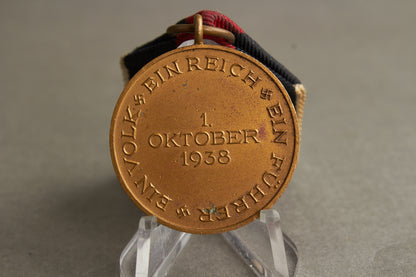 WW2 Tysk 1. Oktober 1938 Medalje. Original.