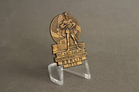 WW2 Tysk KdF (Kraft durch Freude) Tinnie. En af de bedre. Original.