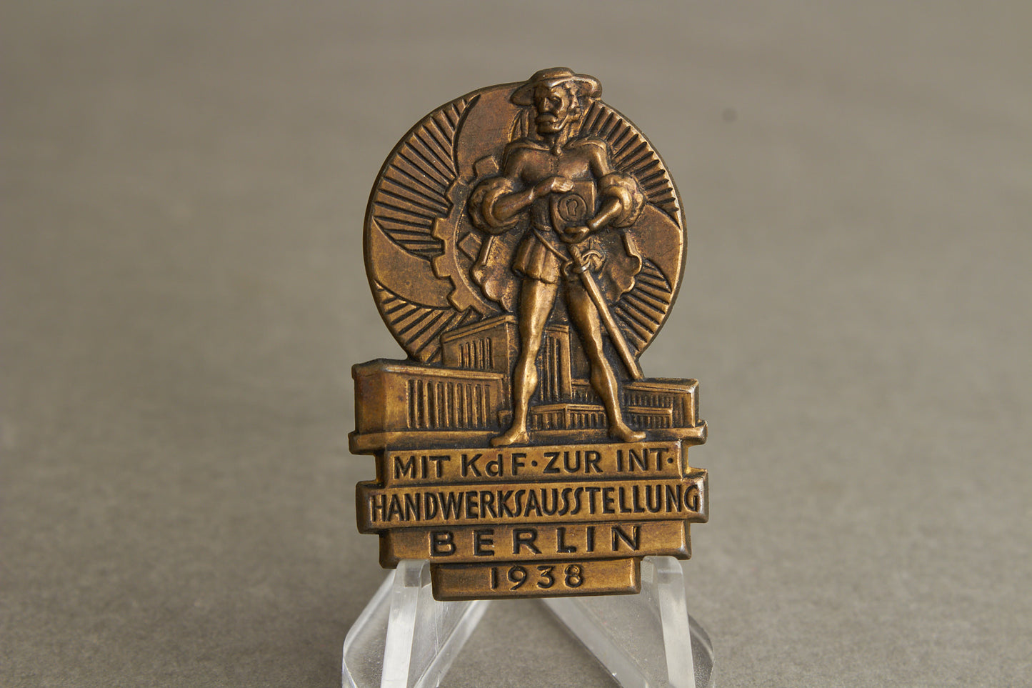 WW2 Tysk KdF (Kraft durch Freude) Tinnie. En af de bedre. Original.