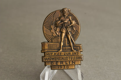 WW2 Tysk KdF (Kraft durch Freude) Tinnie. En af de bedre. Original.