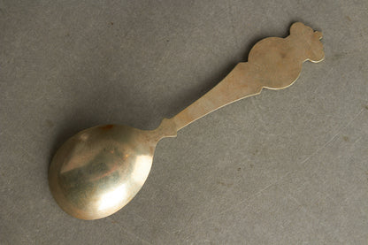 WW2 Dansk "National" Kong Christian d. 10 Ske fra 1940. Brugt til at vise støtte. Original.