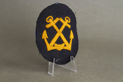 WW2 Tysk Kriegsmarine Specialist Ærmemærke. Broderet "Luxus Ausführung". Original.