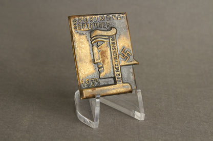 WW2 Tysk Tidlig 1933 NSDAP Tinnie. Original.