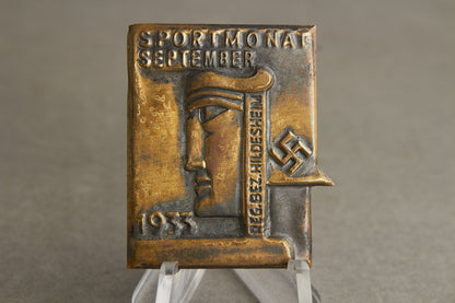 WW2 Tysk Tidlig 1933 NSDAP Tinnie. Original.