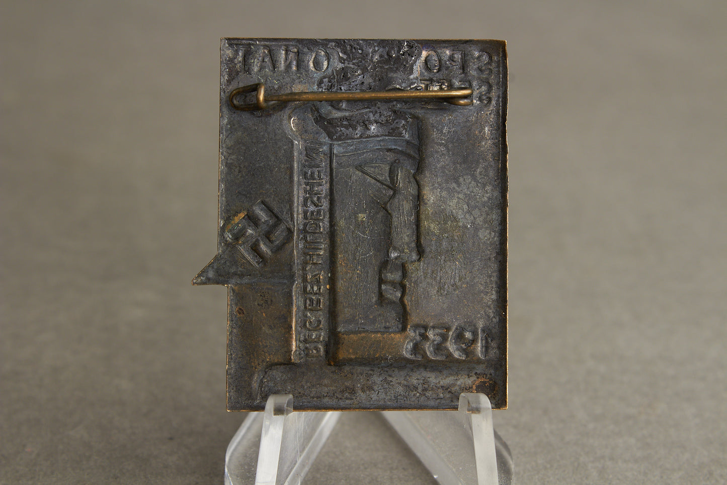 WW2 Tysk Tidlig 1933 NSDAP Tinnie. Original.