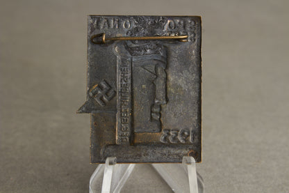 WW2 Tysk Tidlig 1933 NSDAP Tinnie. Original.