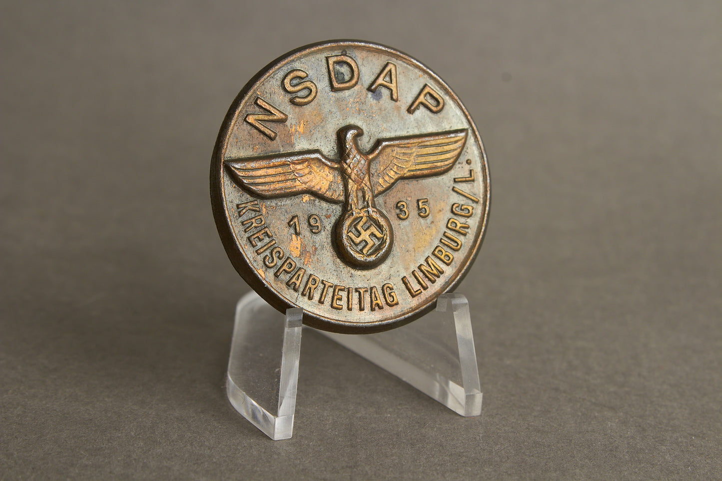 WW2 Tysk NSDAP Tinnie. En af de bedre. Original.