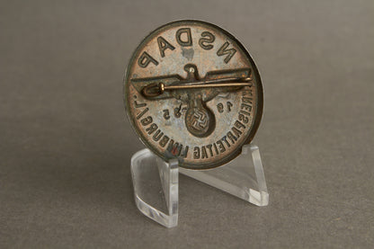 WW2 Tysk NSDAP Tinnie. En af de bedre. Original.
