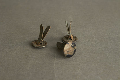WW2 Tysk Hjelmnitter. 3 stk. Original.