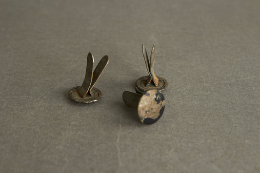 WW2 Tysk Hjelmnitter. 3 stk. Original.