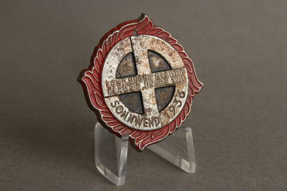 WW2 Tysk NSDAP Tinnie. Mangler nål. Sjælden. Original.