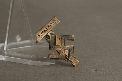 WW2 Tysk Tidlig 1933 NSDAP Tinnie. Original.