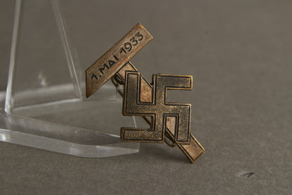 WW2 Tysk Tidlig 1933 NSDAP Tinnie. Original.