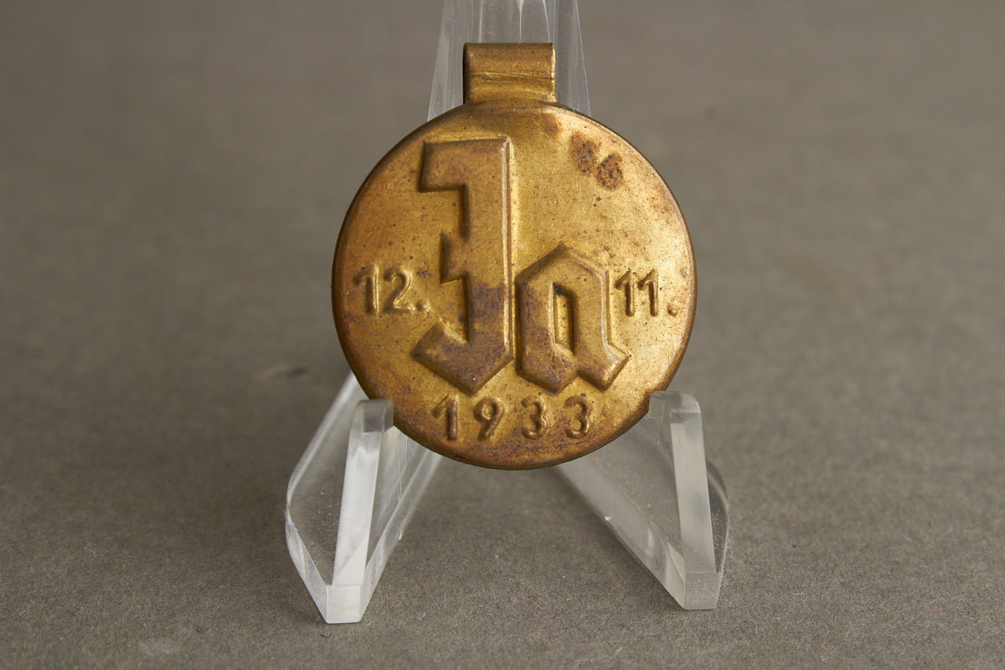 WW2 Tysk NSDAP Tinnie. Original.