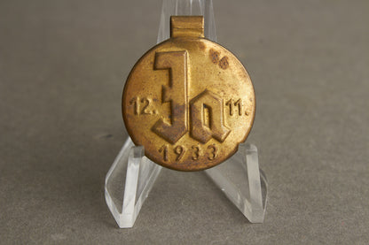 WW2 Tysk NSDAP Tinnie. Original.