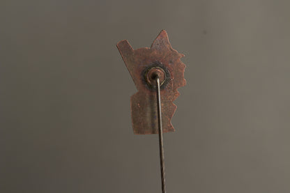 WW2 Tysk Hitler / Mussolini Pin. Sjælden. Original.