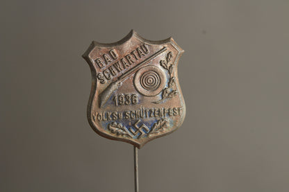 WW2 Tysk NSDAP Schützenfest pin. Original.