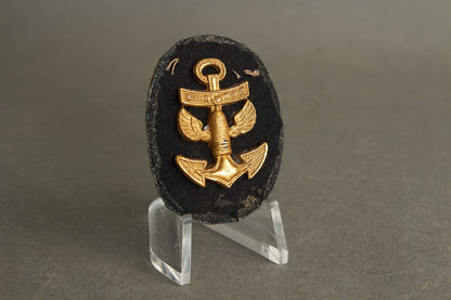 WW2 Tysk Kriegsmarine Specialist Mærke til Manchet. I Metal. Original.