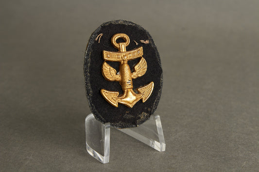 WW2 Tysk Kriegsmarine Specialist Mærke til Manchet. I Metal. Original.