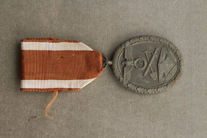 WW2 Tysk Westwall Medalje. Original.