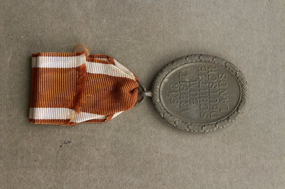 WW2 Tysk Westwall Medalje. Original.