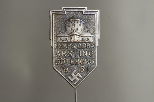 WW2 Tysk/Svensk "NSAP" (Nationalsocialistiska Arbetarepartiet) Landsting 1934 Tinnie. Se beskrivelse.&nbsp;