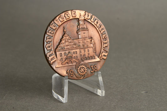 WW2 Tysk Kraft durch Freude (KdF) Tinnie fra 1938. Original.