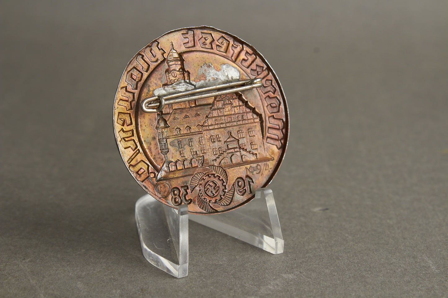 WW2 Tysk Kraft durch Freude (KdF) Tinnie fra 1938. Original.