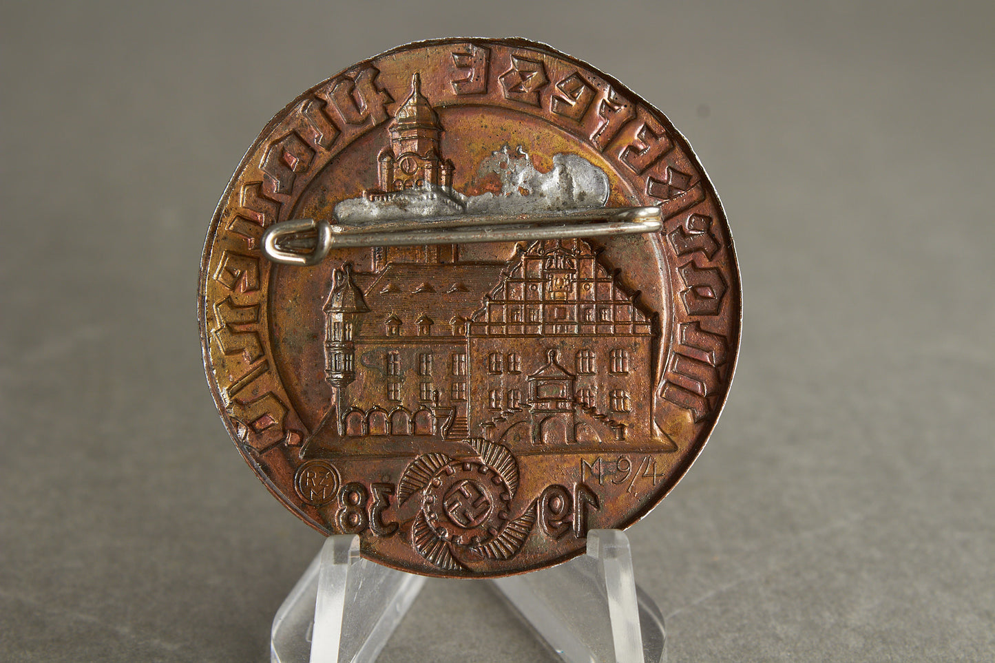 WW2 Tysk Kraft durch Freude (KdF) Tinnie fra 1938. Original.