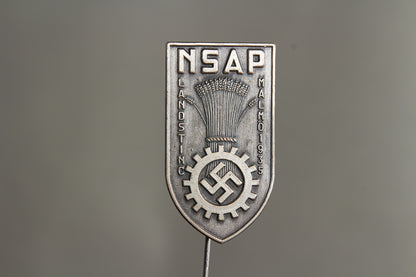 WW2 Tysk/Svensk "NSAP" (Nationalsocialistiska Arbetarepartiet) Landsting 1935 Tinnie. Se beskrivelse.