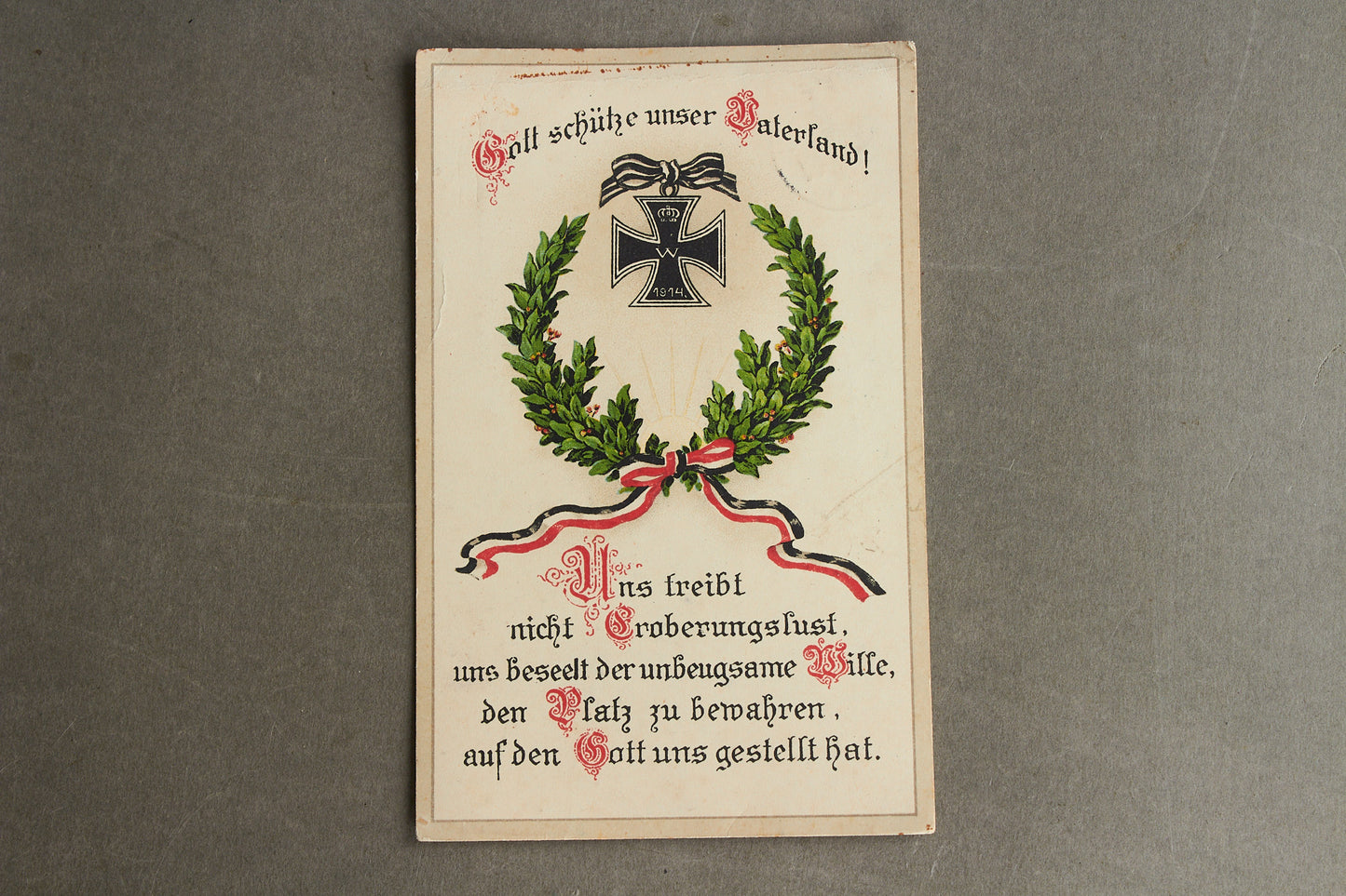 WW1 Tysk Feldpost postkort. Godt stemplet. Original.