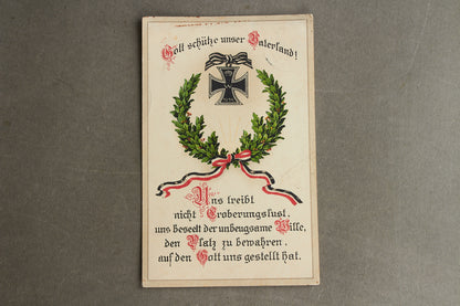 WW1 Tysk Feldpost postkort. Godt stemplet. Original.