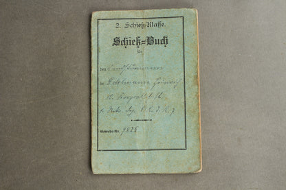 WW1 Tysk Heer "Schiess-Buch". Original.