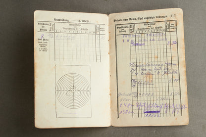 WW1 Tysk Heer "Schiess-Buch". Original.