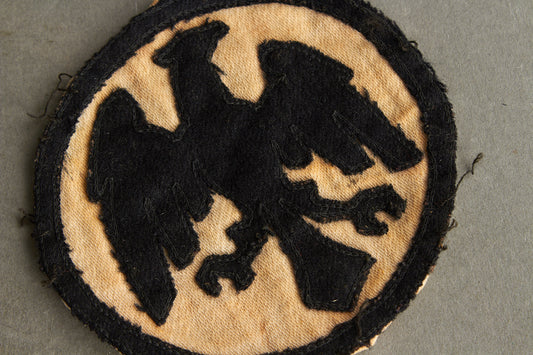 WW1 Tysk Veteran Stofmærke (Kyffhäuserbund, Stahlhelmbund mv), fra ukendt lokalforening. Original.