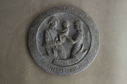 WW2 Dansk Befrielse/Frihedskæmper Platte. Original.