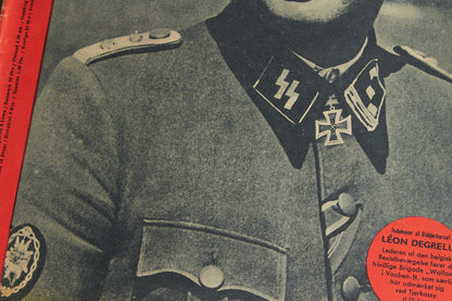 WW2 Tysk/Dansk Signal Blad. Waffen-SS Forside. Original.