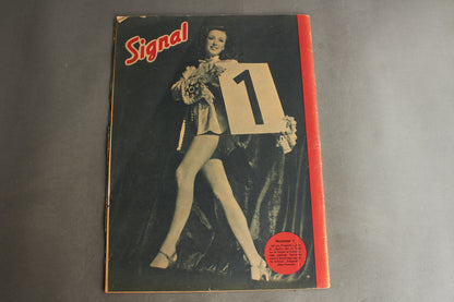 WW2 Tysk/Dansk Signal Blad. Waffen-SS Forside. Original.