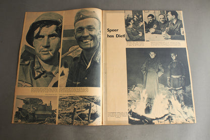 WW2 Tysk/Dansk Signal Blad. Waffen-SS Forside. Original.