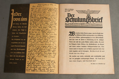 WW2 Tysk NSDAP Blad fra 1939. Original.