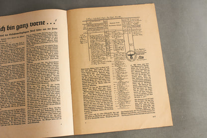 WW2 Tysk NSDAP Blad fra 1939. Original.