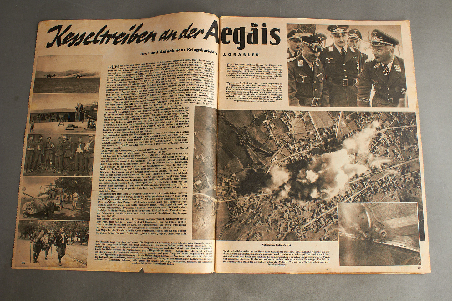 WW2 Tysk Luftwaffe "Der Adler" Blad fra 1941. Original.