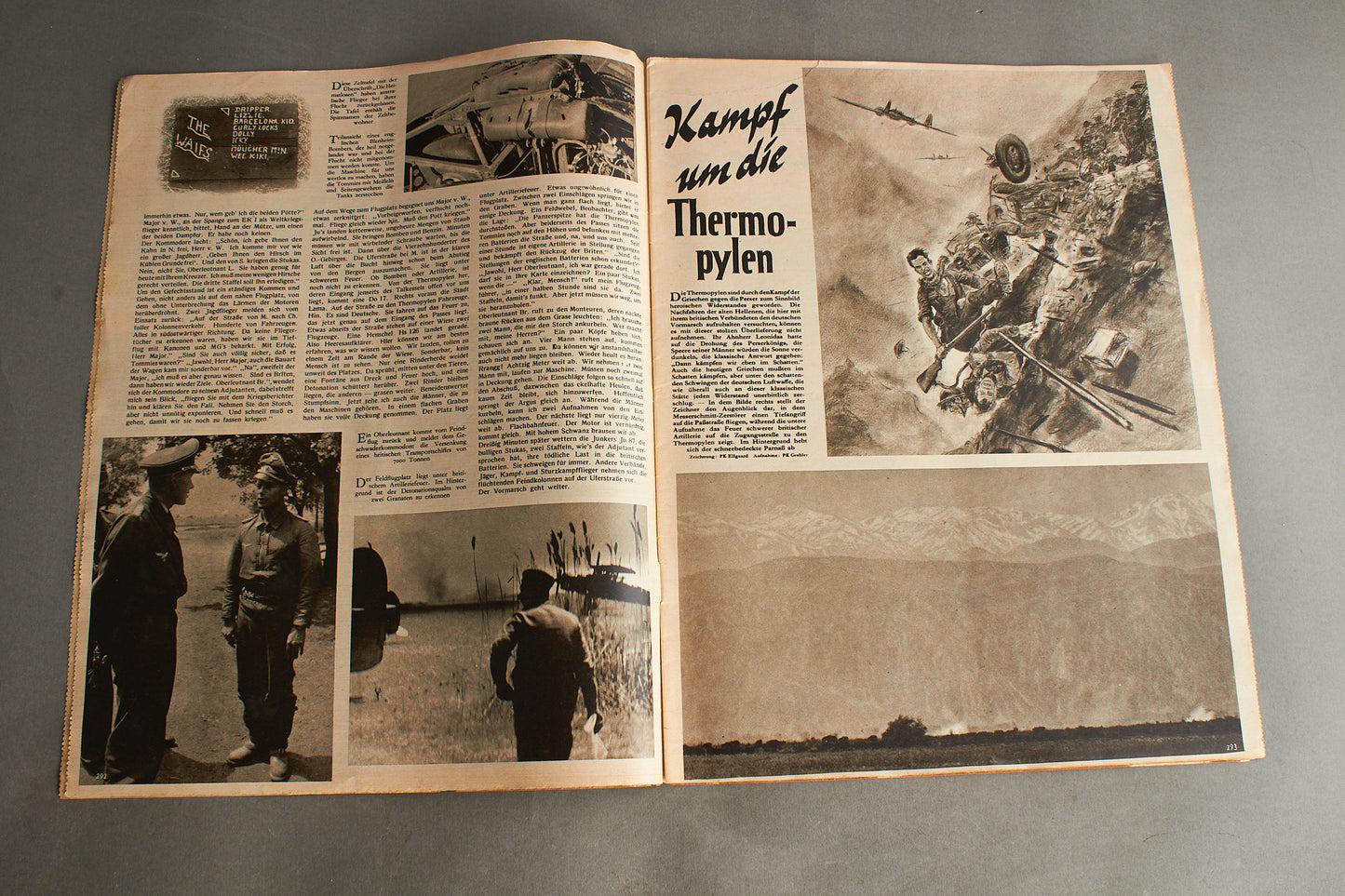 WW2 Tysk Luftwaffe "Der Adler" Blad fra 1941. Original.