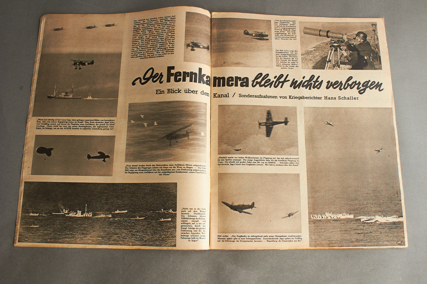 WW2 Tysk Luftwaffe "Der Adler" Blad fra 1941. Original.