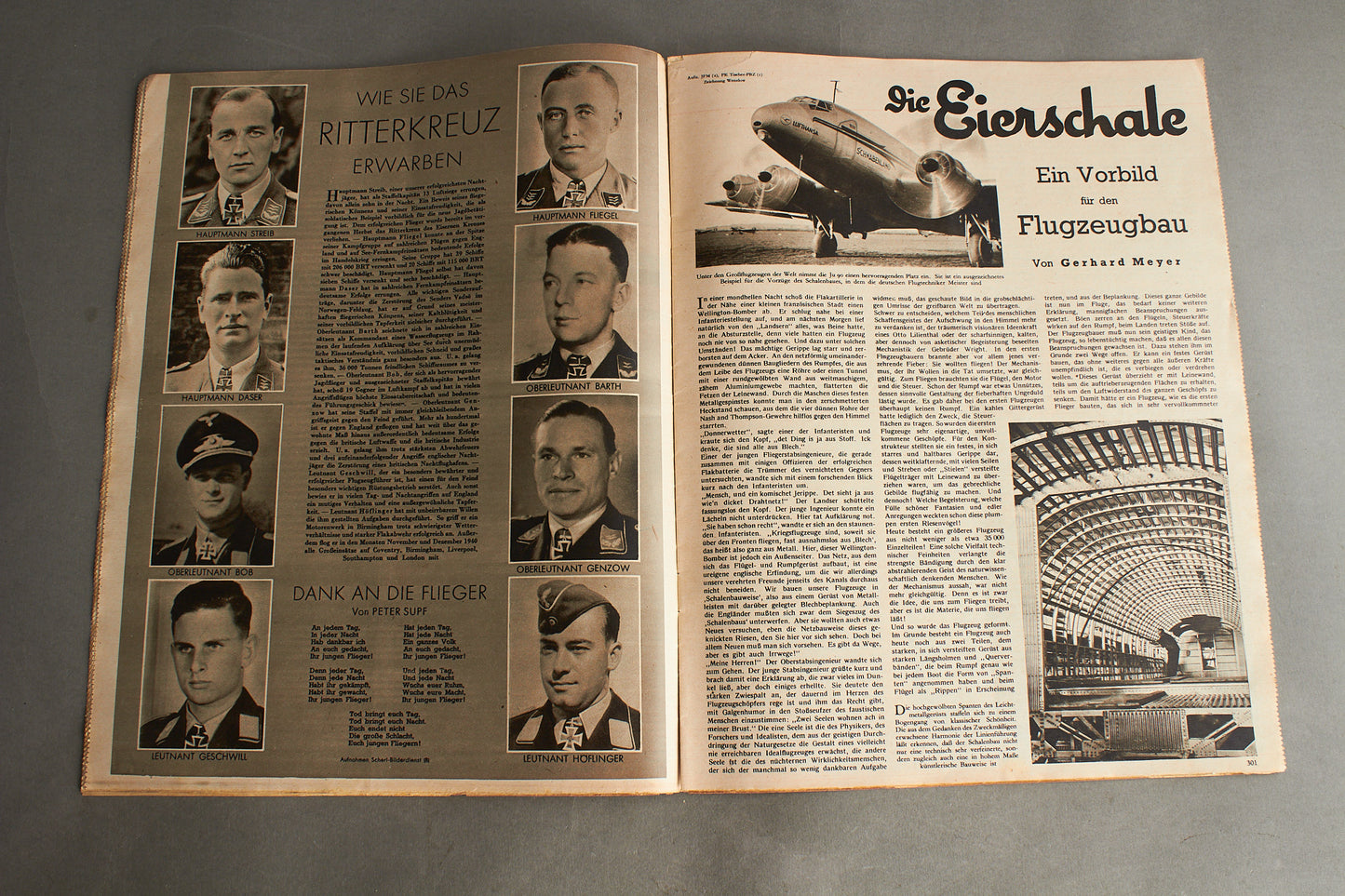 WW2 Tysk Luftwaffe "Der Adler" Blad fra 1941. Original.
