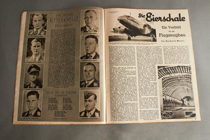 WW2 Tysk Luftwaffe "Der Adler" Blad fra 1941. Original.