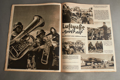 WW2 Tysk Luftwaffe "Der Adler" Blad fra 1941. Original.