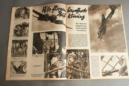 WW2 Tysk Luftwaffe "Der Adler" Blad. Original.