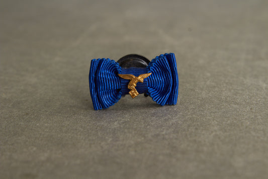 WW2 Tysk Luftwaffe "Dienstauszeichnung für 12 oder 25 Jahre" Knaphulsspange. Sjælden. Original.